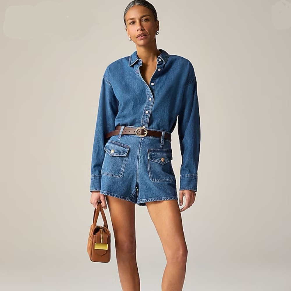 NWOT J. Crew Denim short with sailor pockets